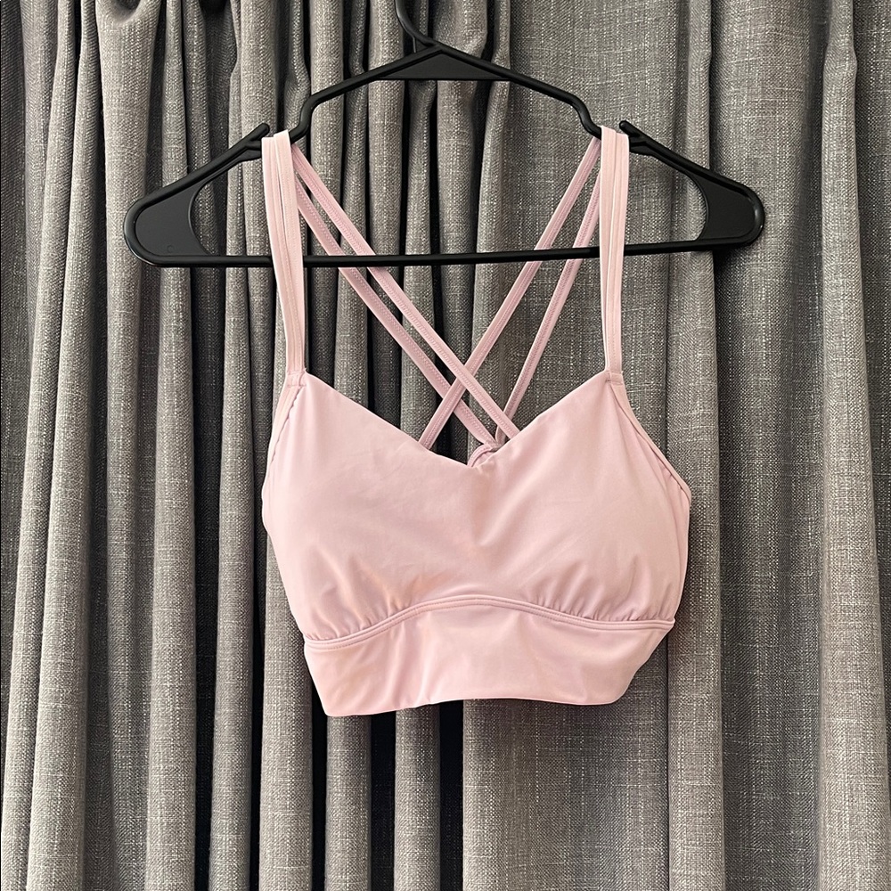 all in motion Light Pink Crisscross Sports Bra